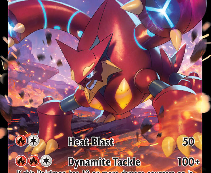 Volcanion V Pokemon Kaart