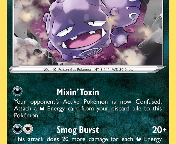 Weezing Pokemon Kaart