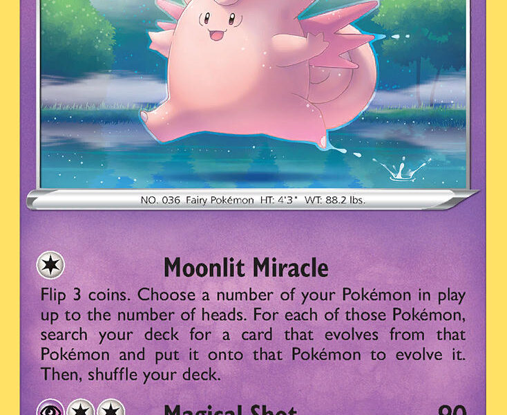 Clefable Pokemon Kaart