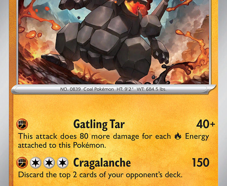 Coalossal Pokemon Kaart