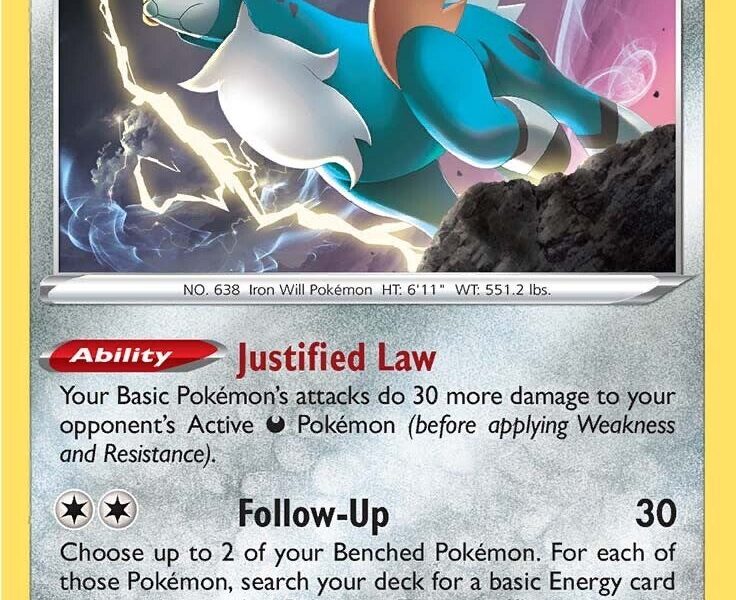 Cobalion Pokemon Kaart