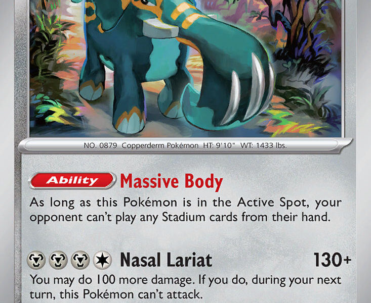 Copperajah Pokemon Kaart