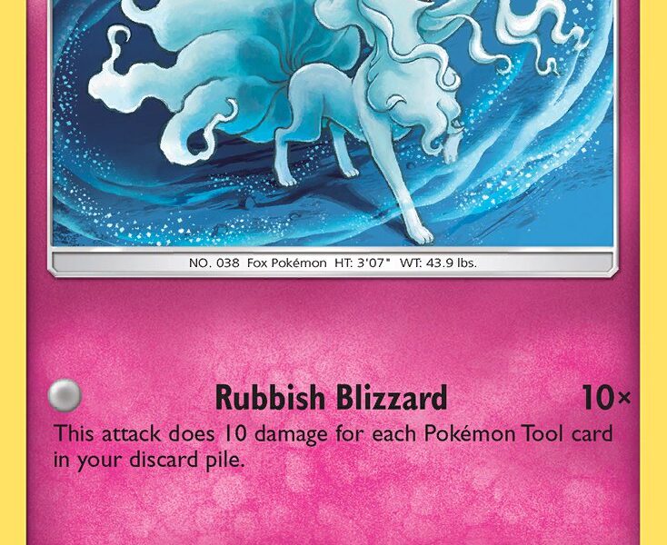 Alolan Ninetales Pokemon Kaart