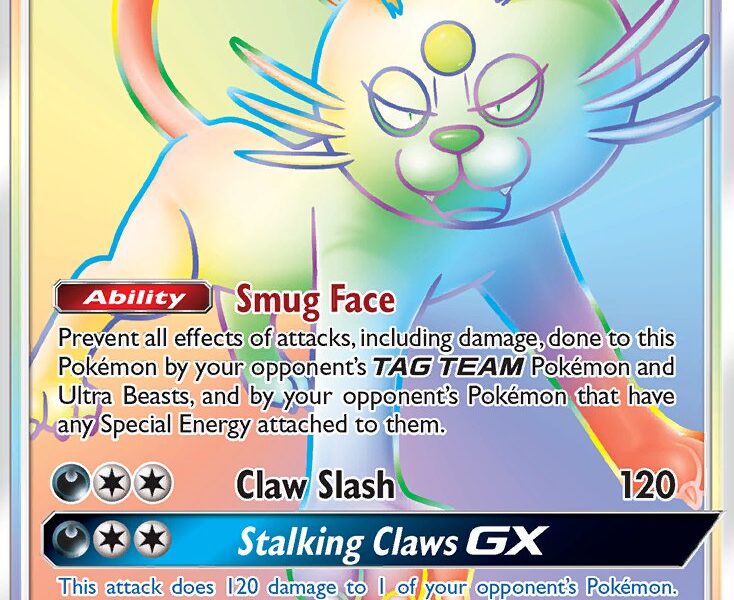 Alolan Persian-GX Pokemon Kaart