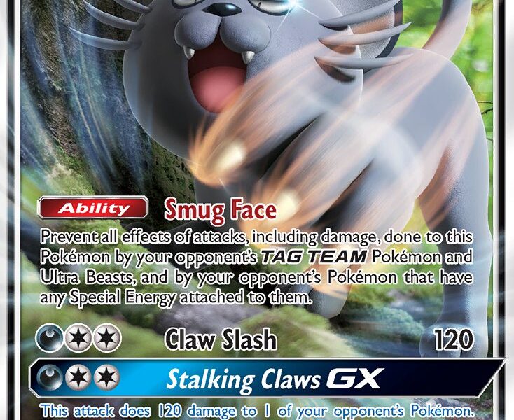 Alolan Persian-GX Pokemon Kaart