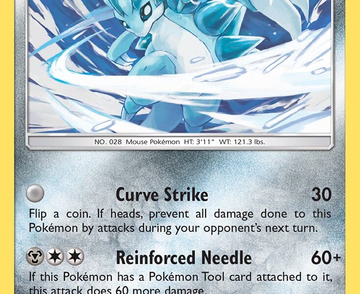 Alolan Sandslash Pokemon Kaart