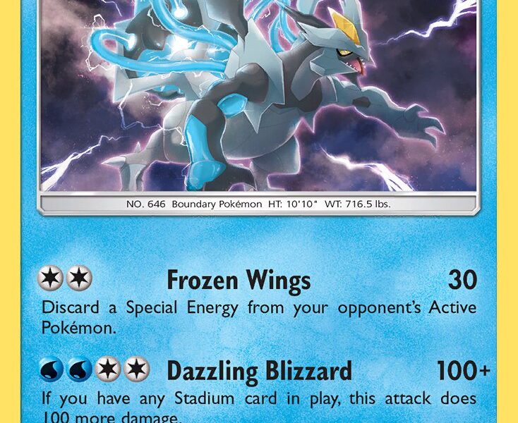 Black Kyurem Pokemon Kaart