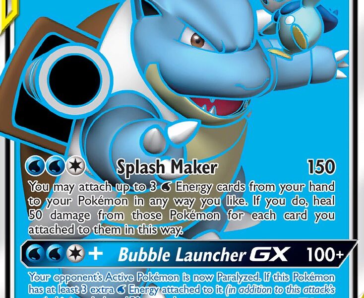 Blastoise & Piplup-GX Pokemon Kaart
