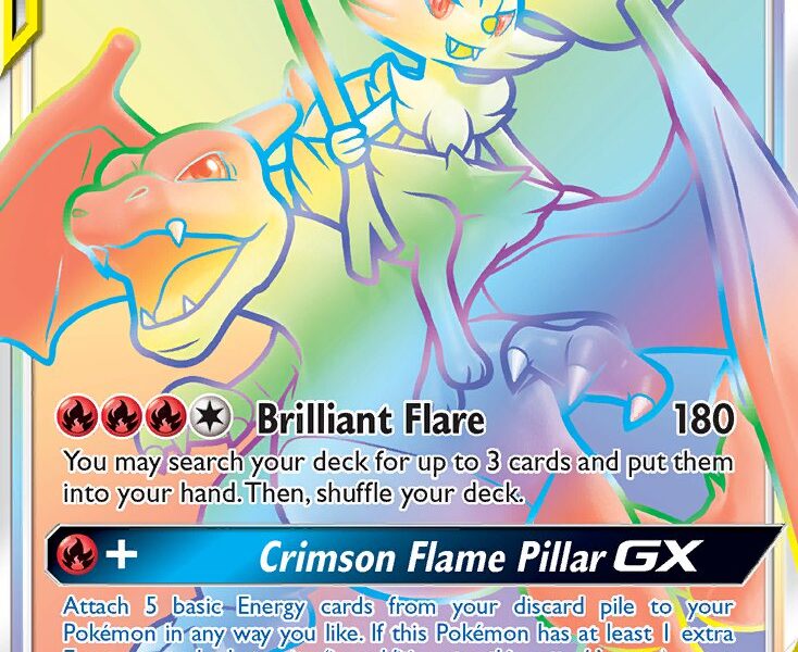 Charizard & Braixen-GX Pokemon Kaart