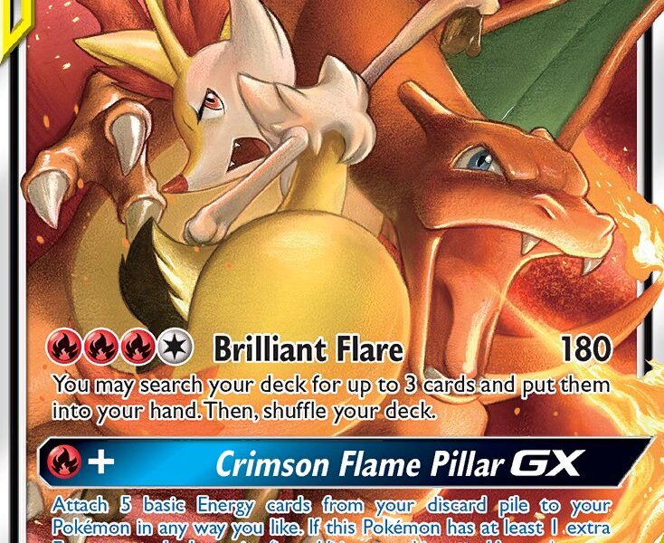 Charizard & Braixen-GX Pokemon Kaart