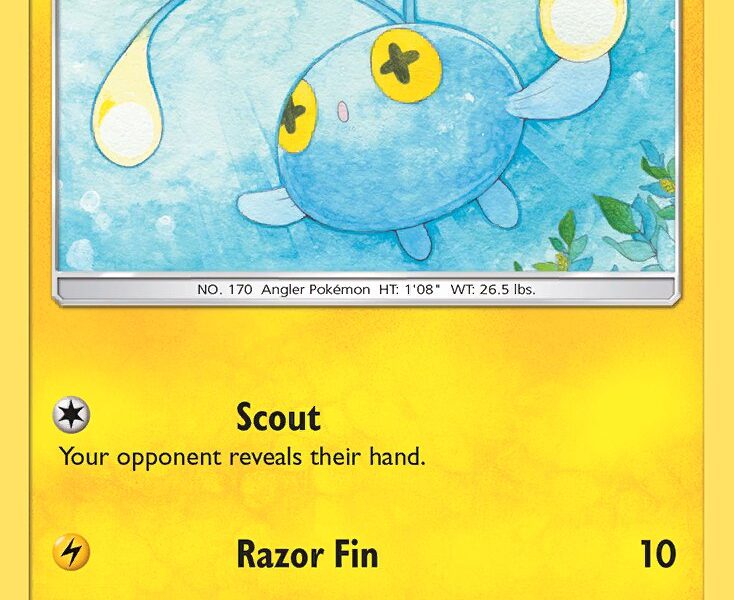 Chinchou Pokemon Kaart