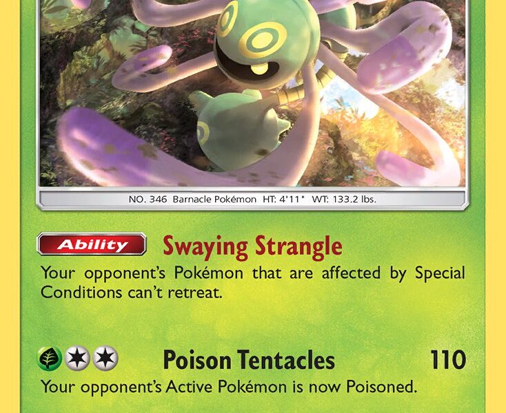 Cradily Pokemon Kaart