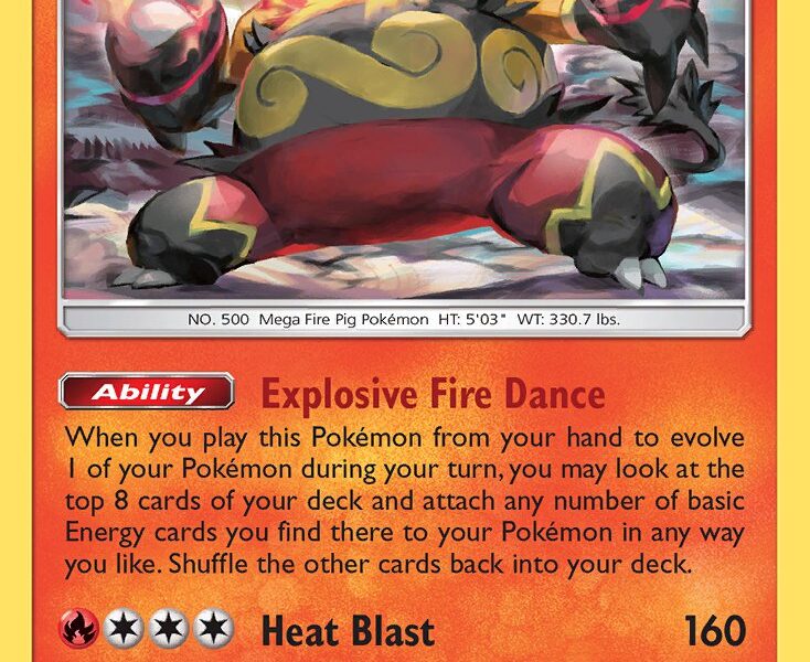 Emboar Pokemon Kaart