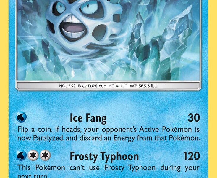 Glalie Pokemon Kaart