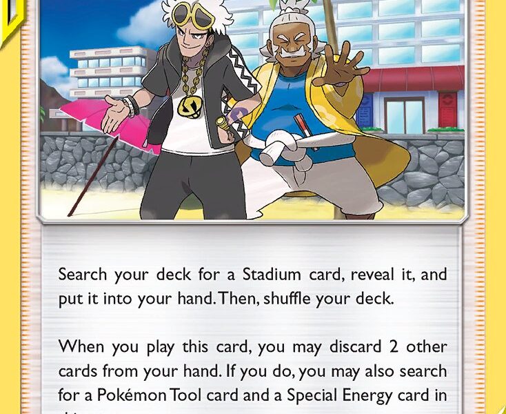 Guzma & Hala Pokemon Kaart