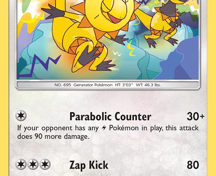 Heliolisk Pokemon Kaart