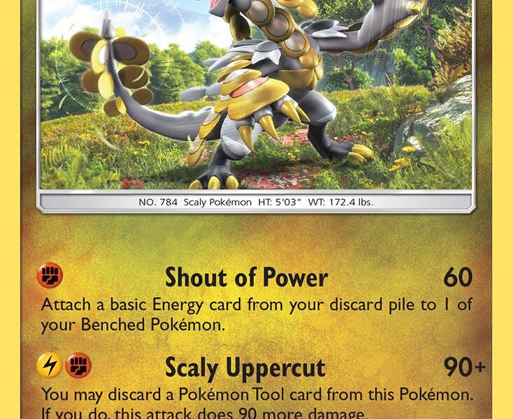 Kommo-o Pokemon Kaart