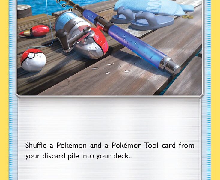 Lana’s Fishing Rod Pokemon Kaart