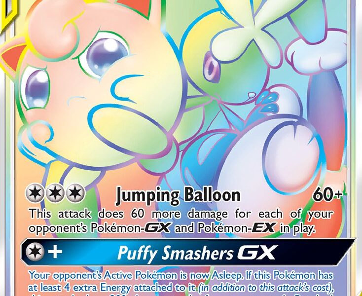 Mega Lopunny & Jigglypuff-GX Pokemon Kaart