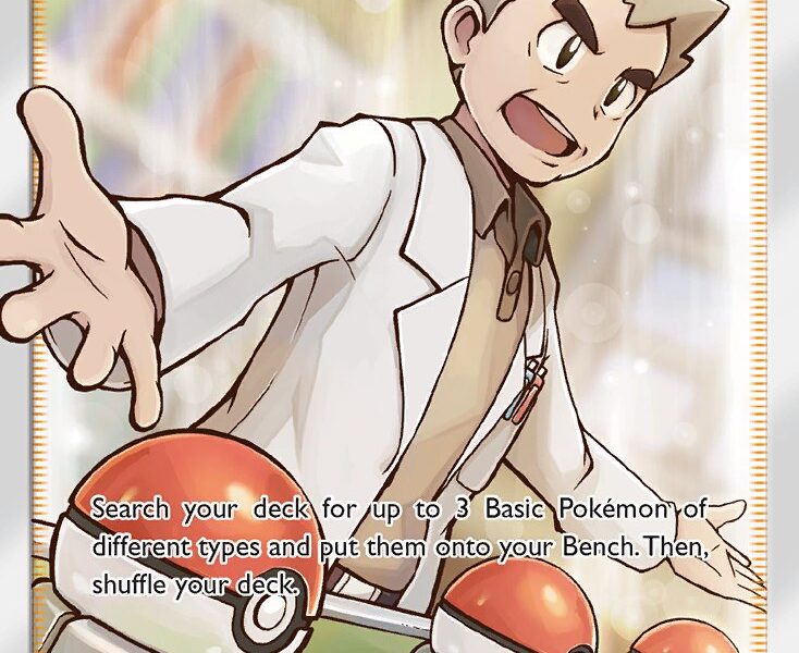 Professor Oak’s Setup Pokemon Kaart