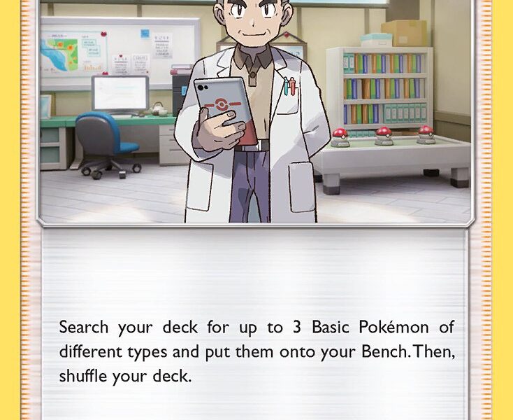 Professor Oak’s Setup Pokemon Kaart