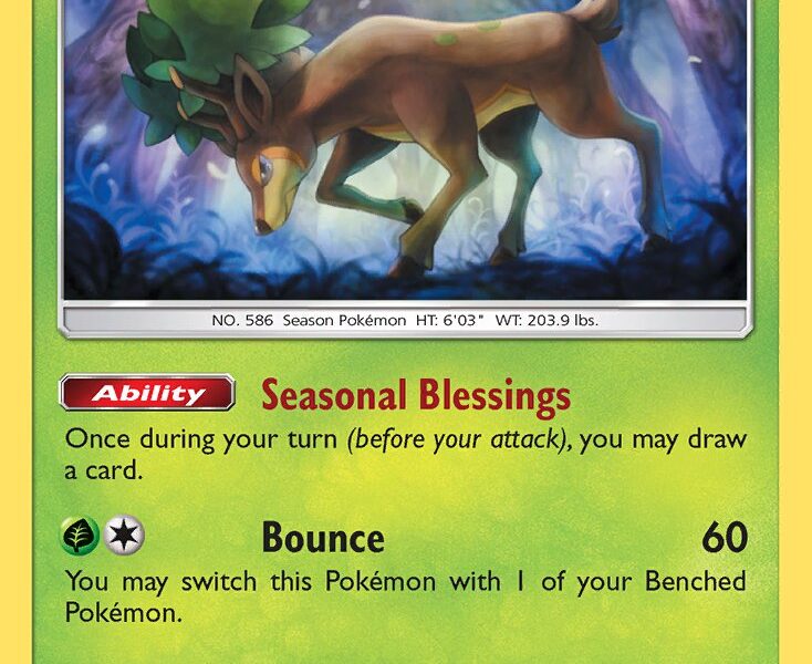 Sawsbuck Pokemon Kaart
