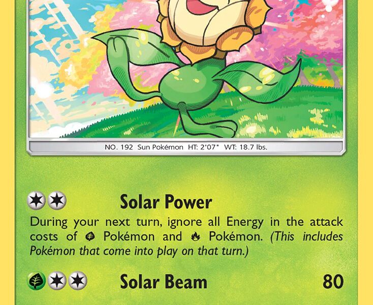 Sunflora Pokemon Kaart