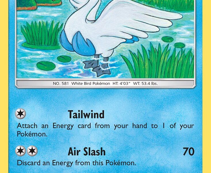 Swanna Pokemon Kaart