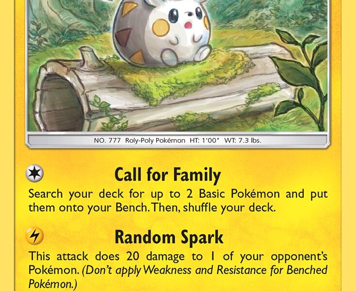 Togedemaru Pokemon Kaart