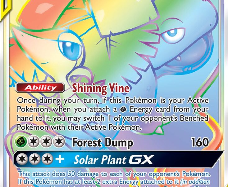 Venusaur & Snivy-GX Pokemon Kaart