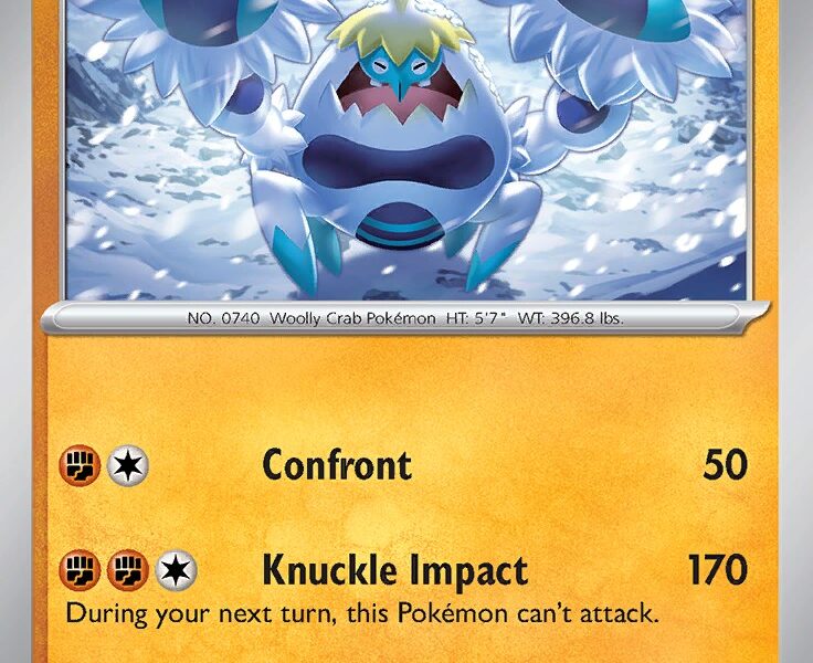 Crabominable Pokemon Kaart