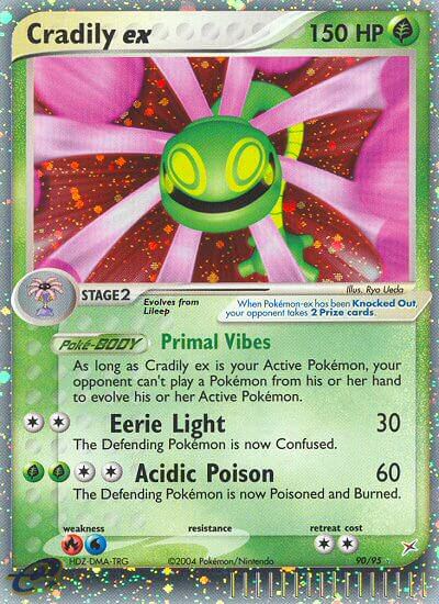 Cradily ex Pokemon Kaart