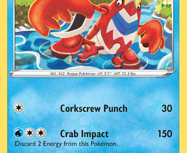 Crawdaunt Pokemon Kaart