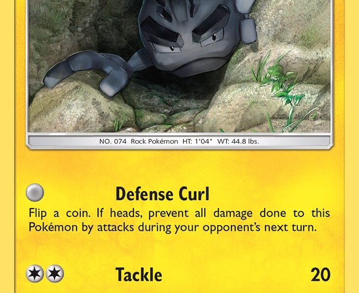 Alolan Geodude Pokemon Kaart