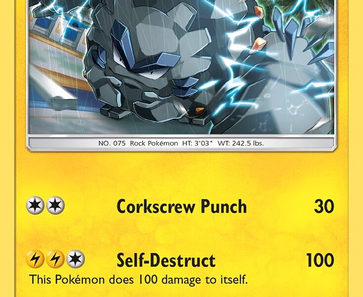Alolan Graveler Pokemon Kaart