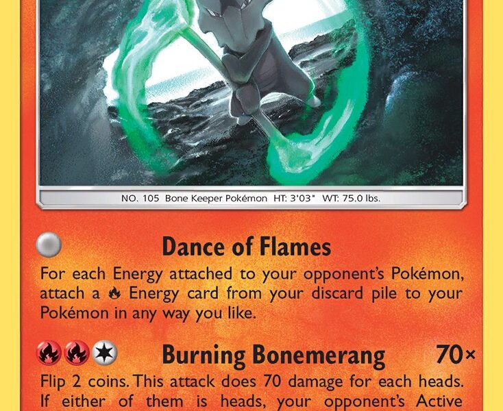 Alolan Marowak Pokemon Kaart