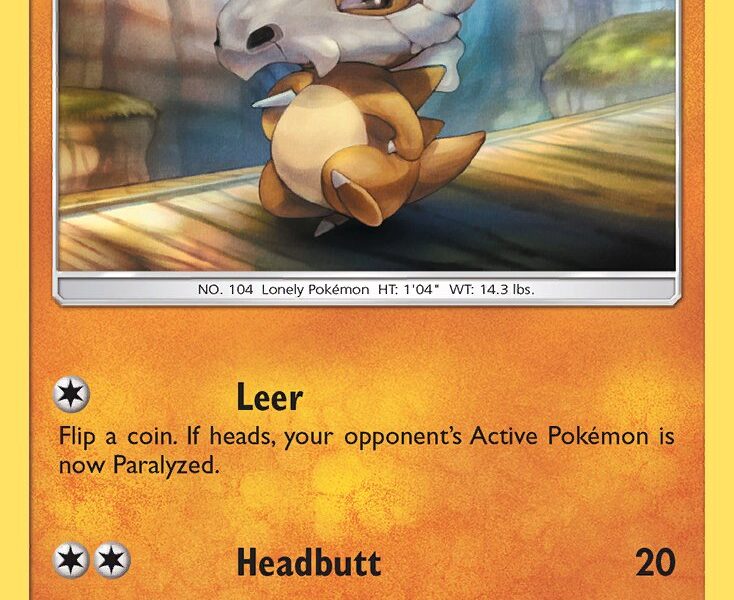 Cubone Pokemon Kaart