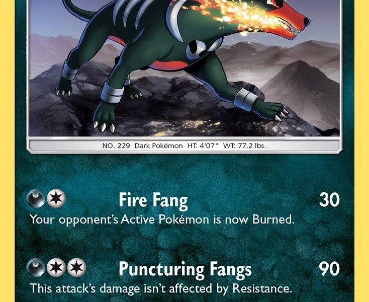 Houndoom Pokemon Kaart