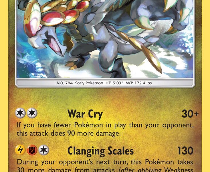 Kommo-o Pokemon Kaart