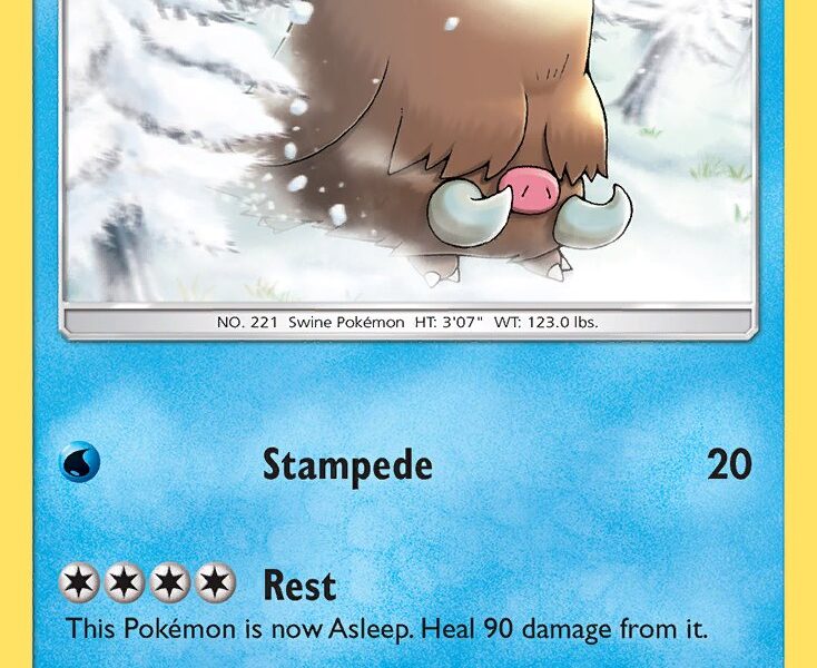Piloswine Pokemon Kaart