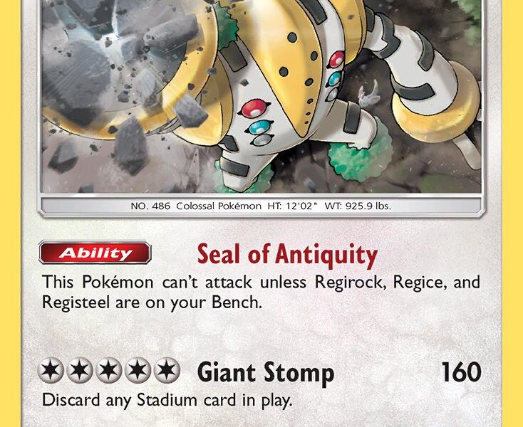 Regigigas Pokemon Kaart