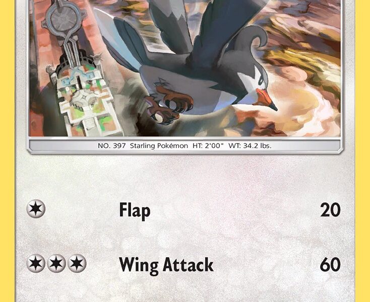 Staravia Pokemon Kaart