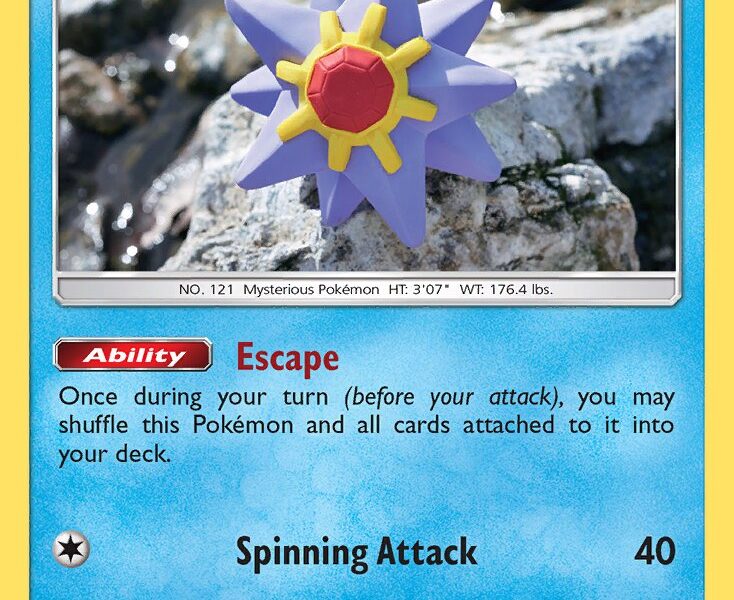 Starmie Pokemon Kaart