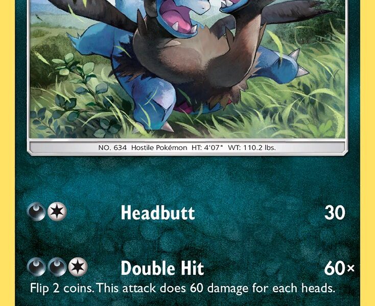 Zweilous Pokemon Kaart