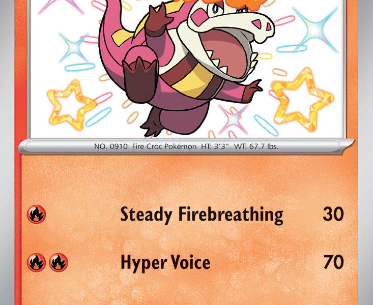 Crocalor Pokemon Kaart