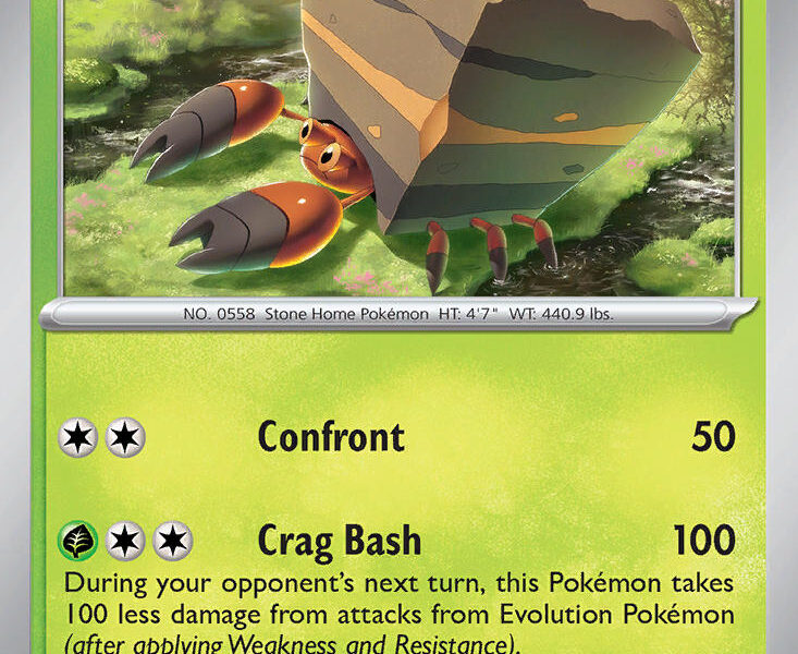 Crustle Pokemon Kaart