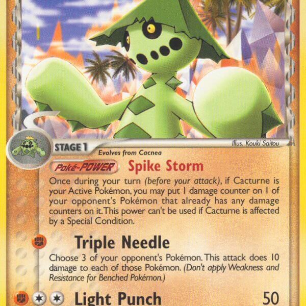 Cacturne Pokemon Kaart