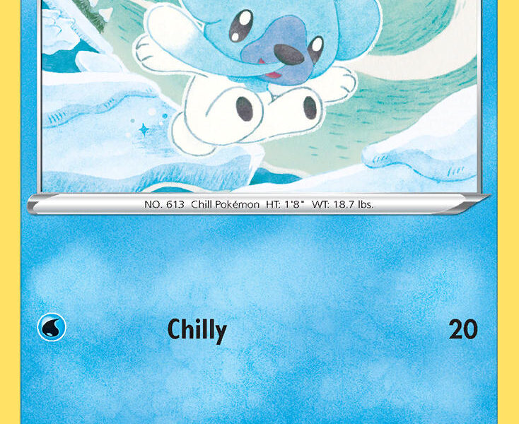 Cubchoo Pokemon Kaart