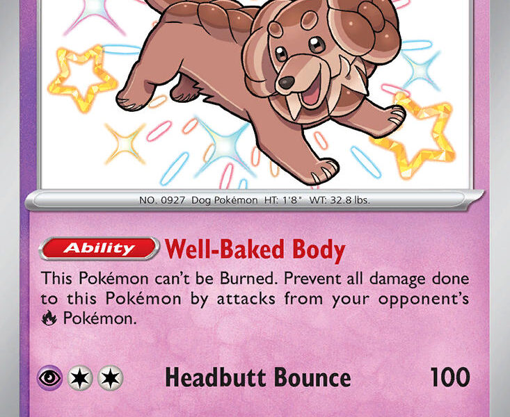 Dachsbun Pokemon Kaart
