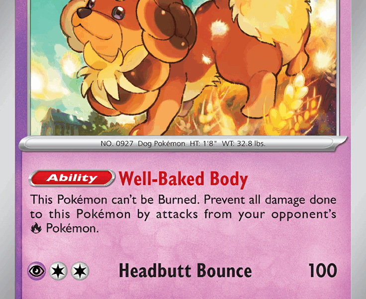 Dachsbun Pokemon Kaart